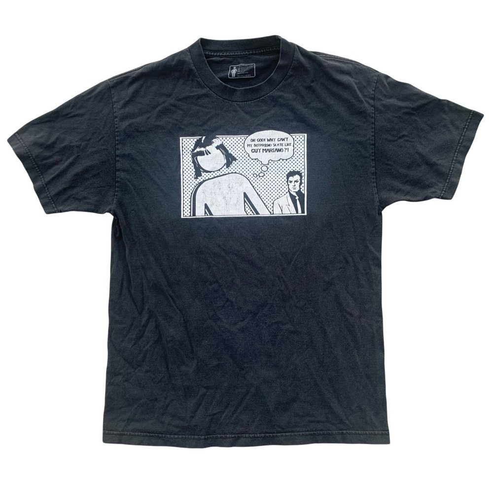Rare y2k Girl Skateboards Guy Mariano T-Shirt Black Mens Large USA Made